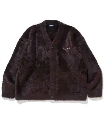 XLARGE 브라운 퍼 가디건