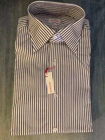 드레 스테리아 사이즈 38. 긴팔 드레스 셔츠 미사용 택 포함