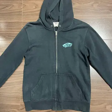 Vans 집업 후드티 블랙