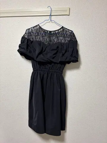 snidel 블랙 레이스 드레스