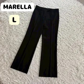 [ 새상품급 ] MARELLA 마렐라 스트레이트 팬츠 오피스 심플 블랙