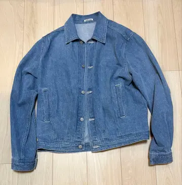 Auralee 데님 블루종 사이즈 4 라이트 인디고