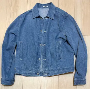 Auralee 데님 블루종 사이즈 4 라이트 인디고