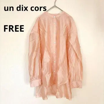 un dix cors 앤디 시어 셔츠 블라우스 핑크 F 사이즈