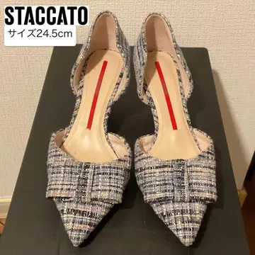 STACCATO 스타카토 트위드 펌프스 24.5cm
