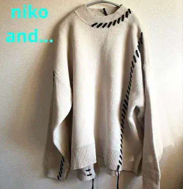 niko and - 니코앤드 핸드스티치 니트 풀오버 스웨터