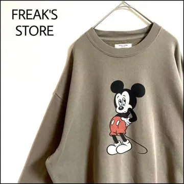 FREAK'S STORE 디즈니 맨투맨 그린 오버 사이즈