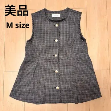 [ 새상품급 ] 트위드 페플럼 베스트 GLOBAL WORK