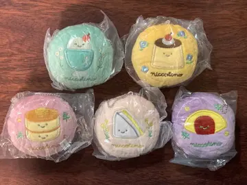 닛코리-노 만마루쨩 자수 쿠션 마스코트 5종 세트