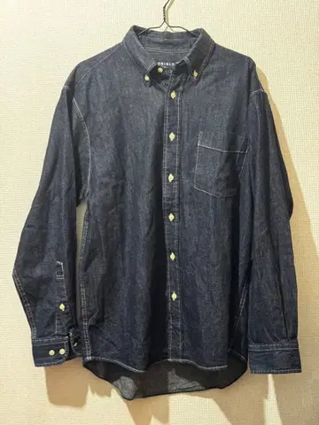 컨디션 최상 [ 올드 유니클로 ] 데님 셔츠 버튼 다운 셔츠