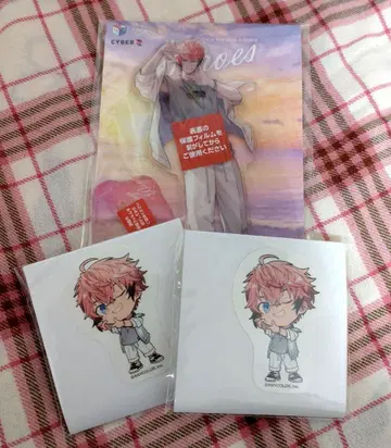 니지산지 바닷가 아카기 웬 아크릴 스탠드 캔뱃지 세트