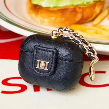 Darich 퀼팅 Air pods pro 케이스 BLK