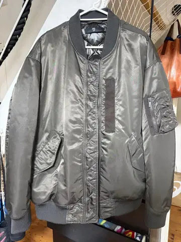 MA-1 스타일 자켓 XL 올리브 그린