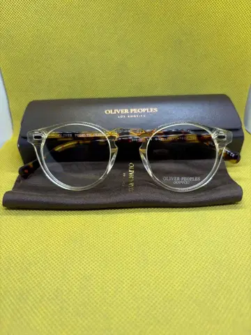 OLIVER PEOPLES 라운드 안경 클리어