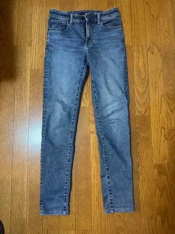 유니클로 블루 스키니진