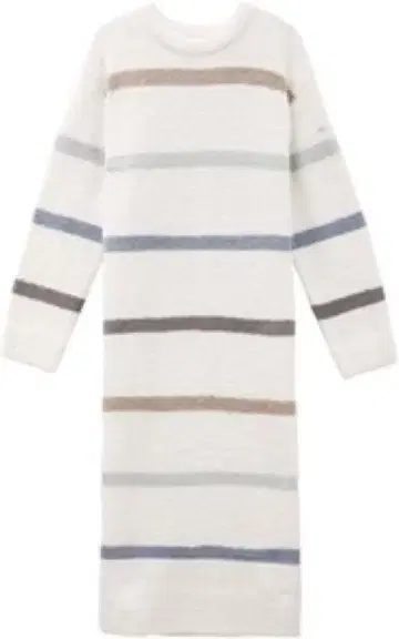 미사용 gelato pique 파우더 멀티 보더 원피스