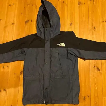 THE NORTH FACE 마운틴 후드티 네이비/블랙 데님 원단