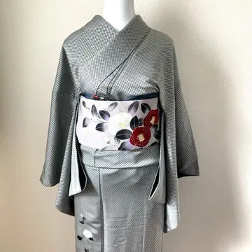 [ 동백꽃 자수 ] 츠케사게 기장 162cm / 화장 69cm