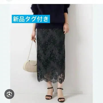 택 포함 미사용 새상품 스앤스팬 러셀 레이스 스커트