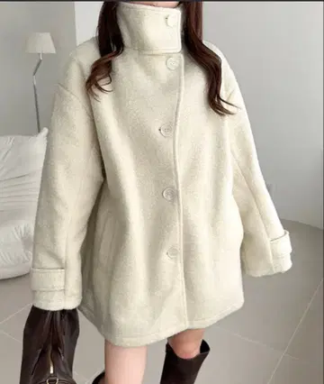 mily bilet 아이보리 체스터 코트 L 사이즈