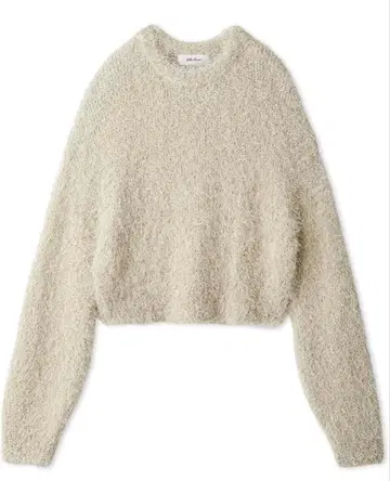 미라 오웬 크루넥 샤기 니트탑