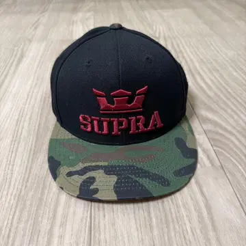 SUPRA 블랙 카모플라쥬 야구 모자 저스틴 비버