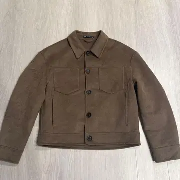 ZARA 브라운 울 자켓 M