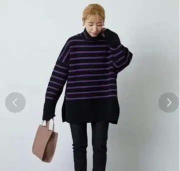 FREAK'S STORE W 페이스 보더 터틀 니트 [ WEB 한정판 ]