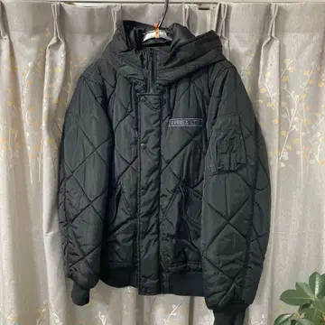 AVIREX 블랙 다운 자켓 M