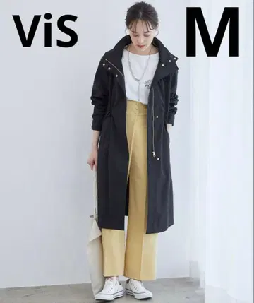 Vis 롱 스프링 코트 블랙 M 마운틴 코트