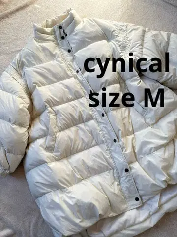 cynical 시니컬 화이트 다운 자켓 2way 루즈핏 M