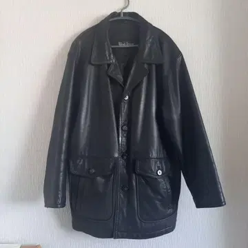 [ 이 계절에 ] Wind Armor 천연 가죽 블랙 자켓 L 사이즈