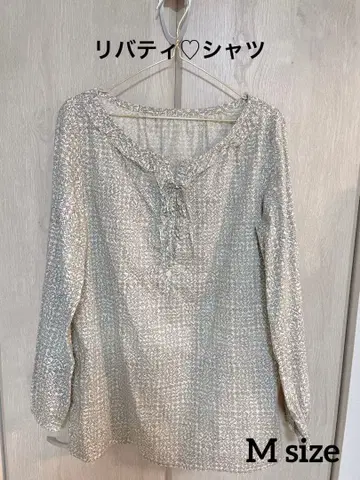 리버티 블라우스 셔츠 HUMANWOMAN 꽃무늬