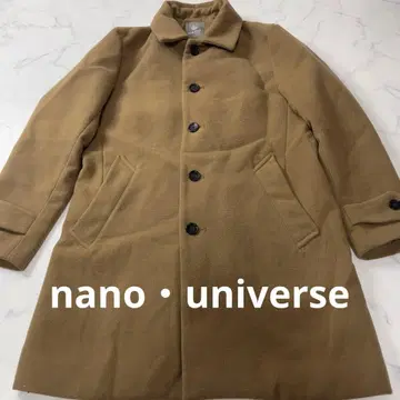 나노 유니버스 베이지 스텐카라 코트 롱 코트