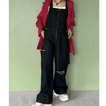 [ 새상품급 ] JEANASIS 컷 아웃 데님 살로펫 S 사이즈 블랙