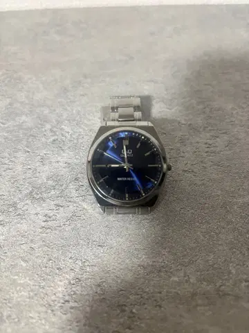 Q&Q 시티즌 아날로그 방수 시계 파랑 스테인리스