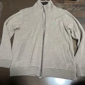 LACOSTE 그레이 집업 스웨터 사이즈 3