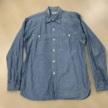 웨어하우스 헬러스 카페 샴브레이 셔츠 사이즈 40