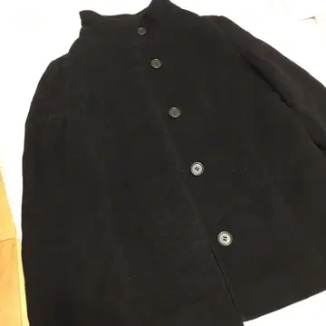 고급 울 100% 온워드 카시야마 suivi 스이비 코트 블랙