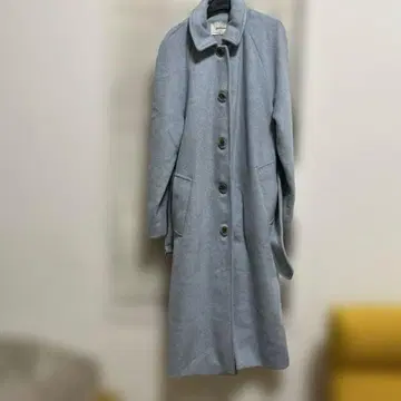 Stradivarius 라이트 블루 롱 코트 새상품급