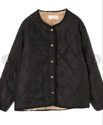 블랙 퀼팅 자켓