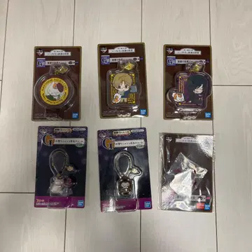 냥코 선생님 제일복권 캐릭터 키링 6개 세트