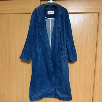 Ray BEAMS 멋진 데님 롱 자켓 오버 사이즈풍