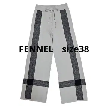 [ FENNEL ] 야마다야 스콧 클럽 라인 디자인 니트 팬츠