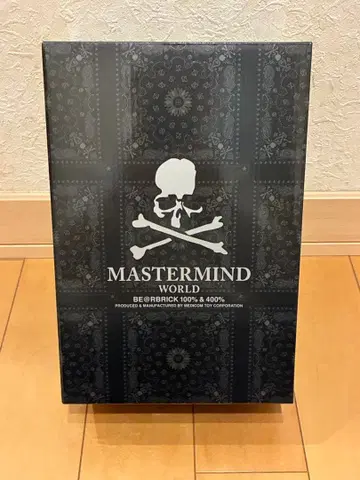 MASTERMINDS WORLD 베어브릭 반다나 패턴 100% 400%