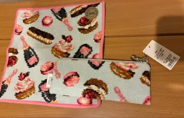 FEILER 스위츠 패턴 손수건과 파우치 세트