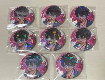 도겐 안키 모모츠노 사쿠스케 홀로그램 캔뱃지 여름 마즐