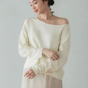 crewre 2way 라프인레이 보트넥 롱T 2