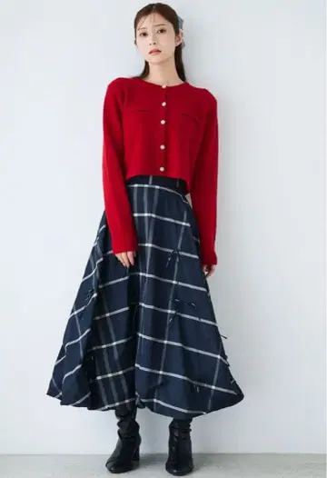 CELFORD 리본 디테일 벌룬 스커트