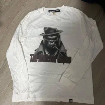 THE MORSTAR JAPAN 고릴라 프린트 긴팔 T셔츠 L